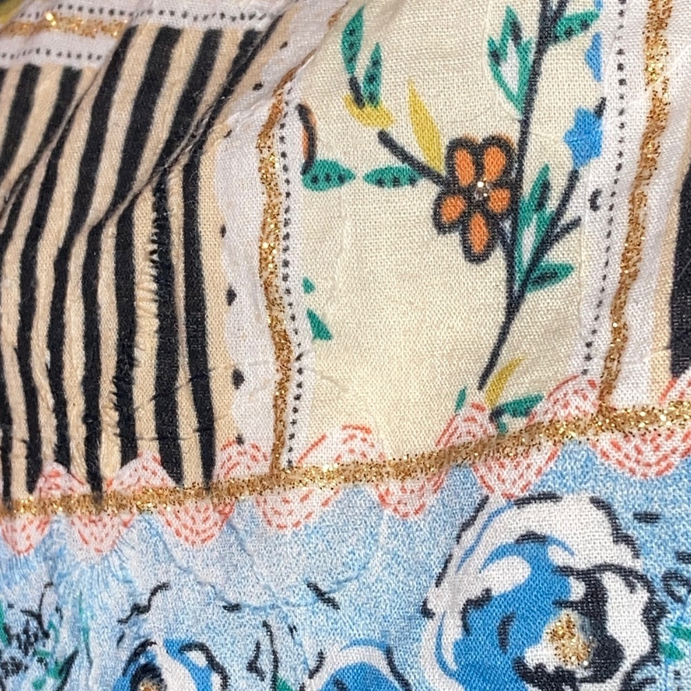 Solitaire Multicolor Patchwork A-Line Skirt - image 8